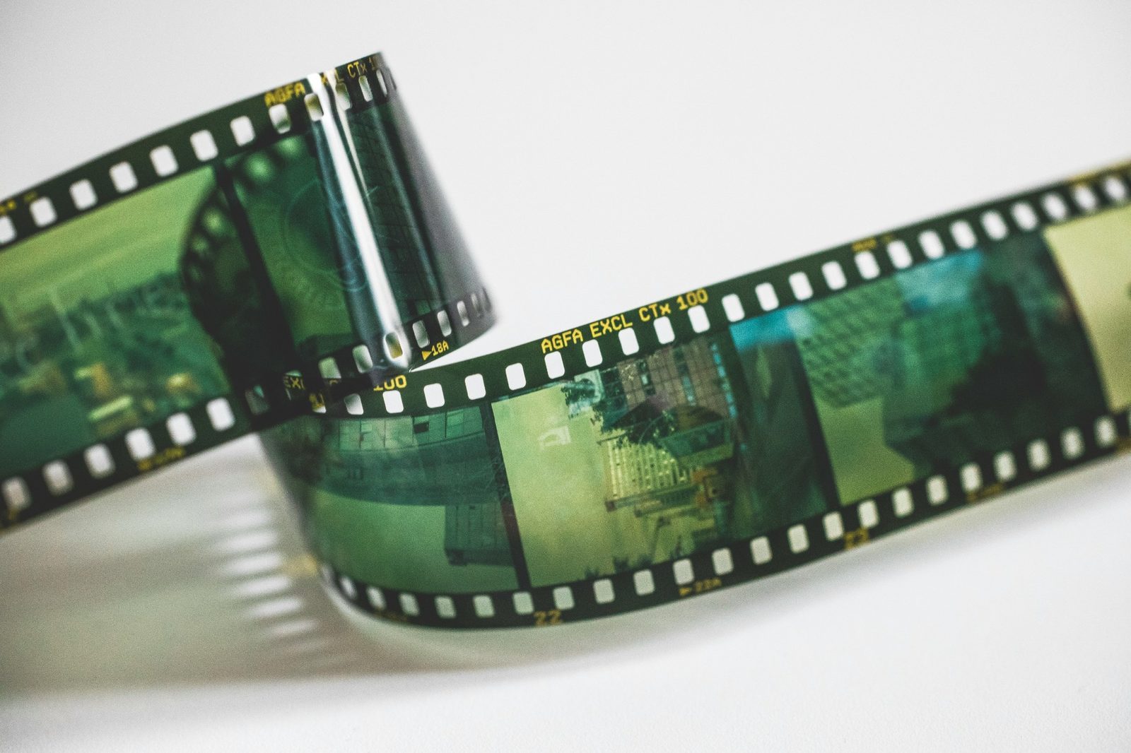 Tira de película de cine